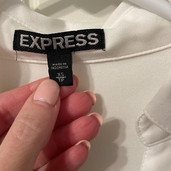 Express White Button Up - Picture 2 of 3